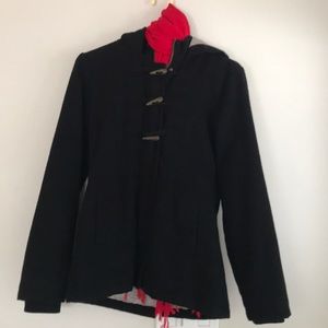 Billabong pea coat red scarf included !